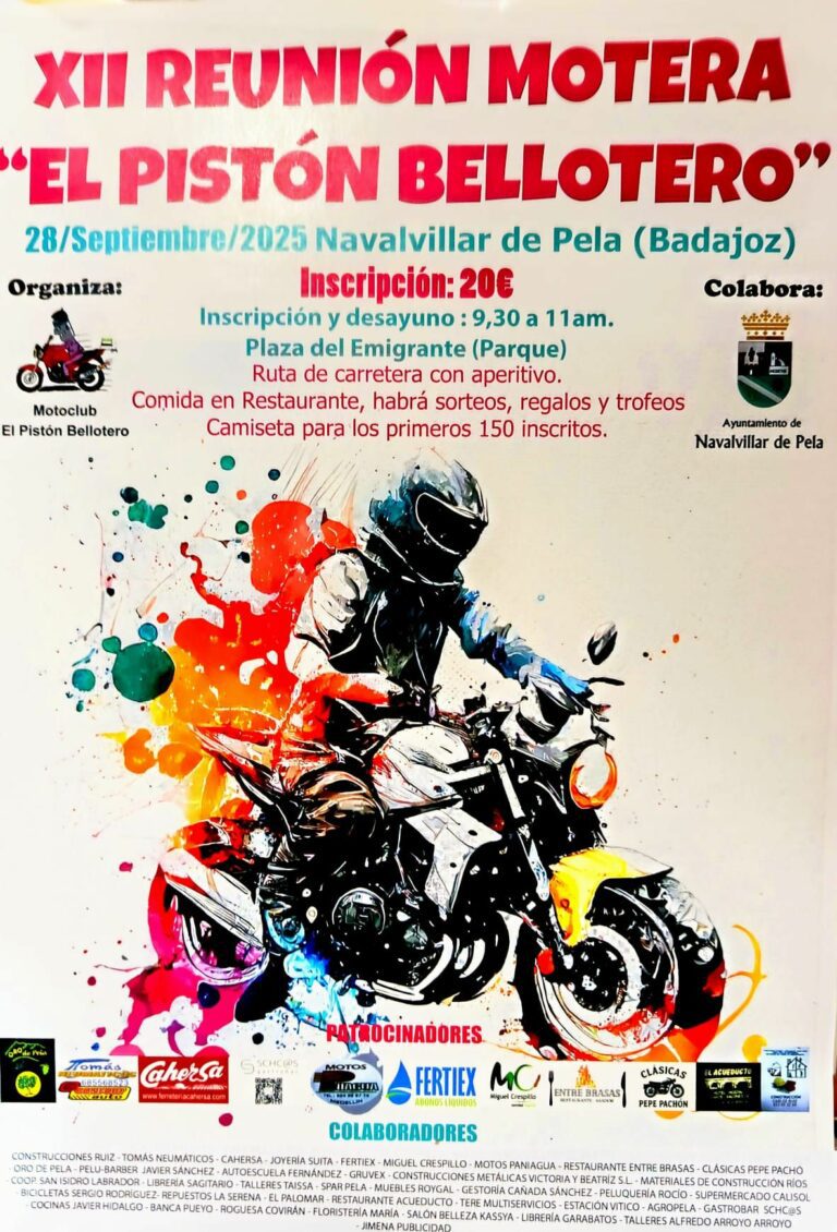 cartel informativo concentracion motera