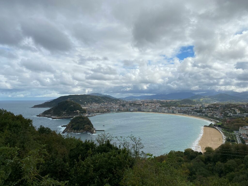 panoramica playa de la concha en donosti